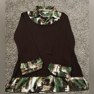 artsy double long sleeve shirt